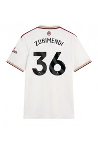 Arsenal Martin Zubimendi #36 Jalkapallovaatteet Kolmaspaita 2025-26 Lyhythihainen